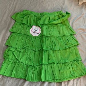 Downeast, girls size 8, new, skirt, green
